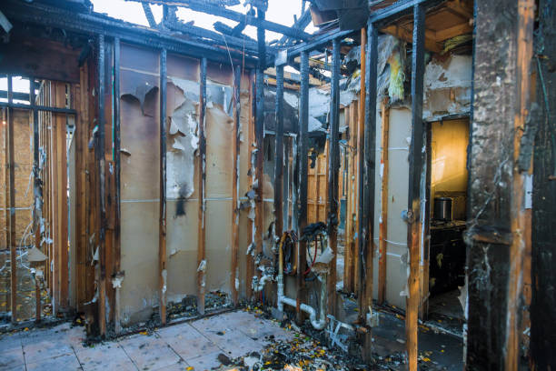 Professional Fire Damage Repair technician working in North Port, FL